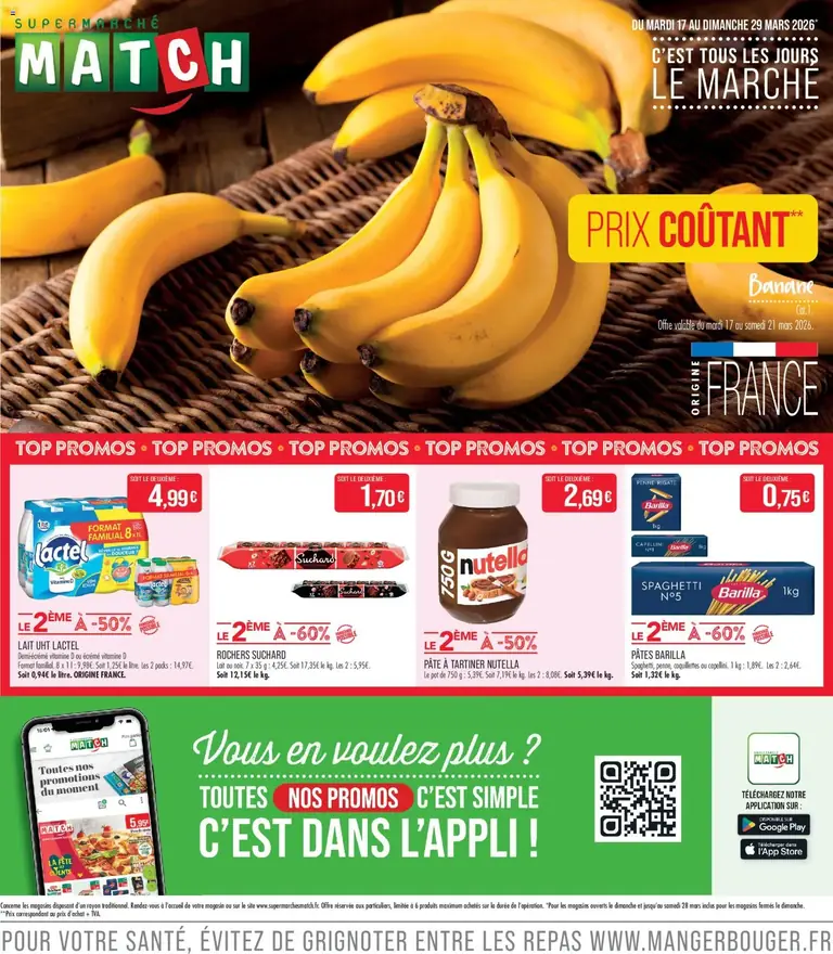 Match Supermarché catalogue 16/03/2026 - nouveau prospectus