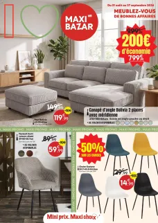 catalogue Maxi Bazar du 31 août 2026