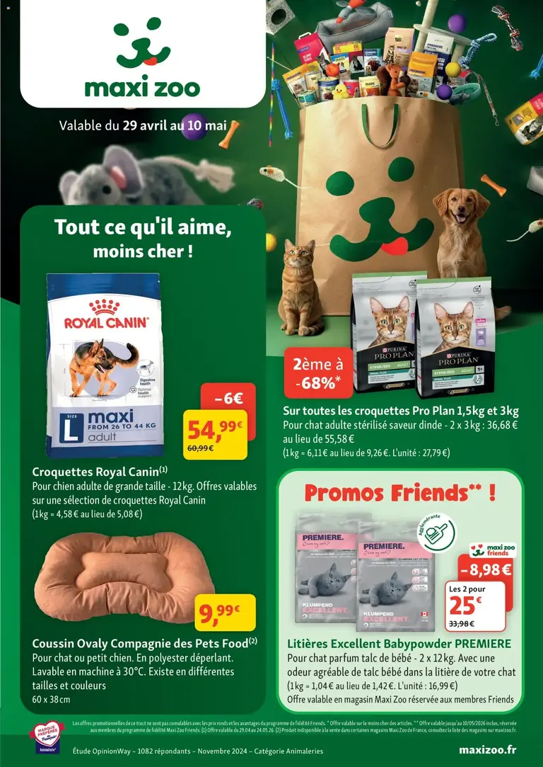 Maxi ZOO catalogue 29/04/2026 - nouveau prospectus