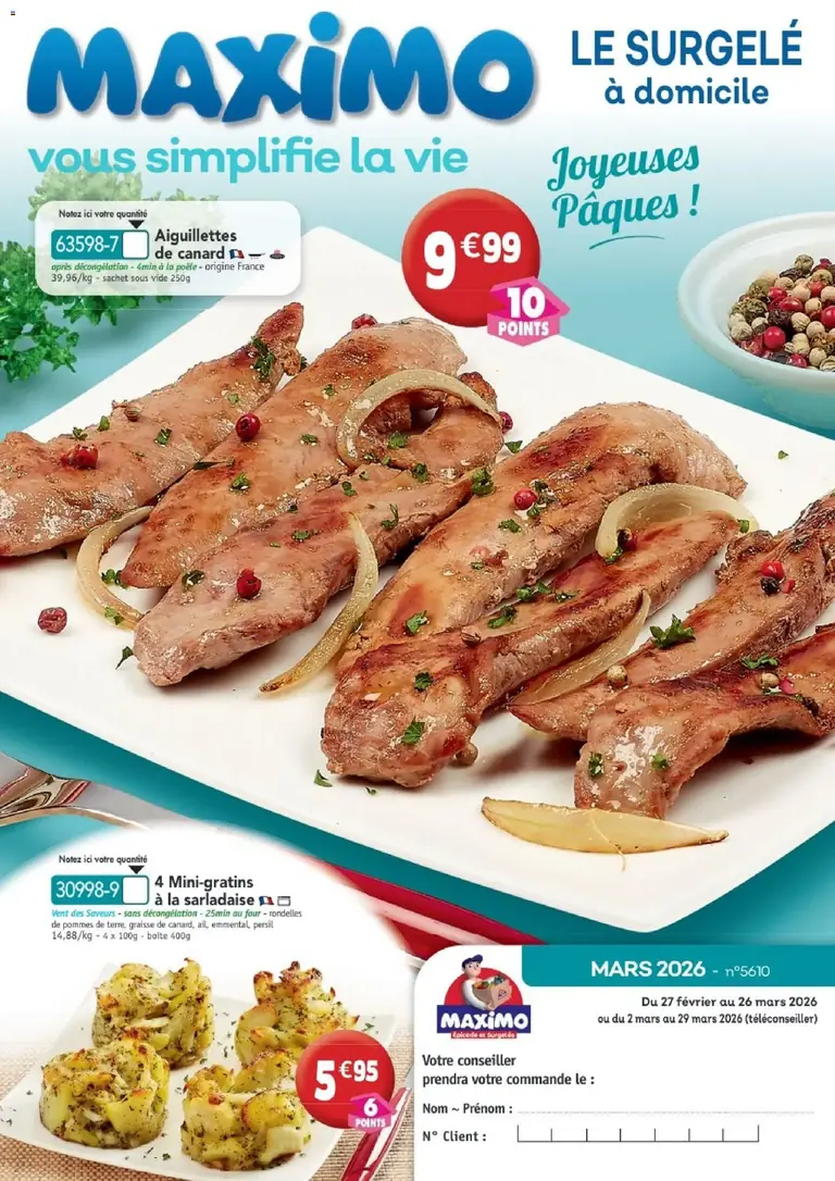 Maximo catalogue 02/03/2026 - nouveau prospectus