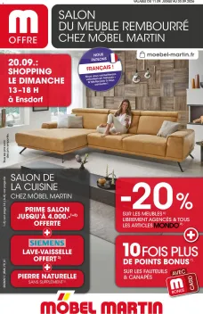catalogue Möbel Martin du 11 septembre 2026
