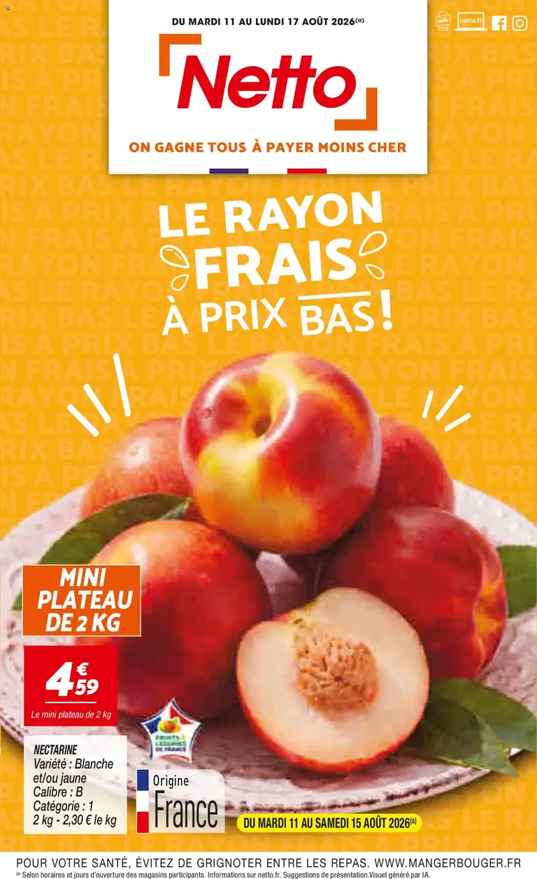 catalogue Netto du 11 août 2026