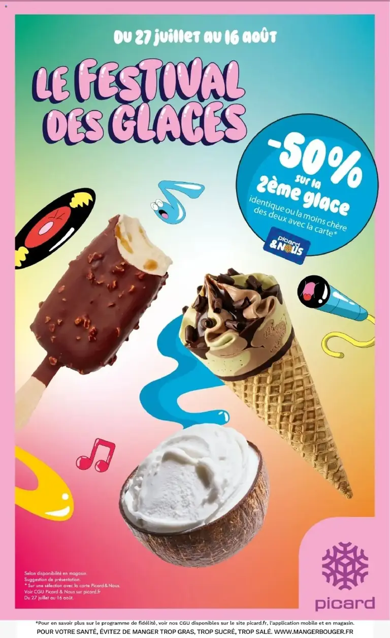Picard catalogue 27/07/2026 - nouveau prospectus catalogue Picard du 27 juillet 2026