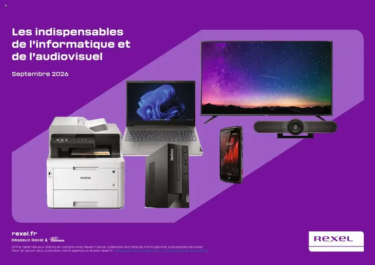 Rexel catalogue 01/09/2026 - nouveau prospectus catalogue Rexel du 1 septembre 2026