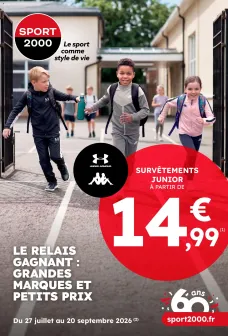 catalogue Sport 2000 du 27 juillet 2026
