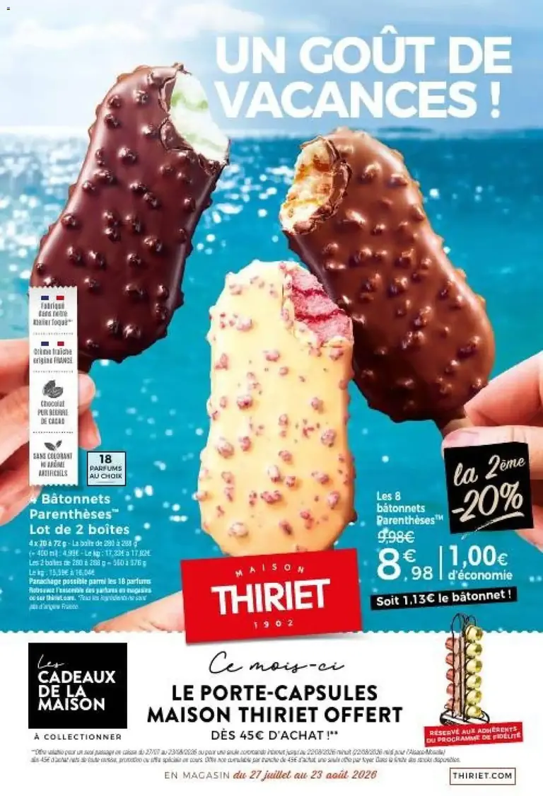catalogue Thiriet du 27 juillet 2026