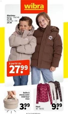 catalogue Wibra du 17 août 2026