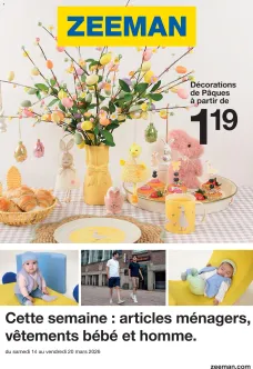 Zeeman catalogue 14/03/2026 - nouveau prospectus