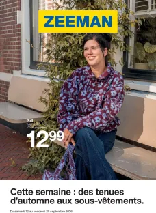 catalogue Zeeman du 12 septembre 2026